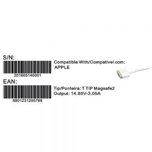 Transformador Compativel 2Hix Apple 14.85V 3.05A Magsafe 2 Tip - Image 3