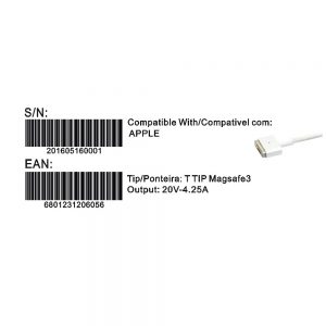 Transformador Compativel 2Hix Apple 20V 4.25A Magsafe 3 Tip - Image 2