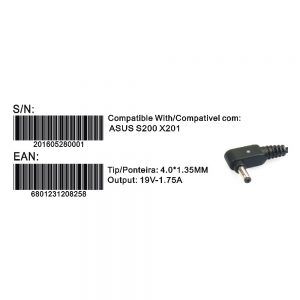 Transformador Compativel 2Hix Asus S200 X201 19V 1.75A 4.0*1.35 - Image 2