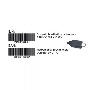 Transformador Compativel 2Hix Asus X205T 19V 1.75A Special Micro - Image 3
