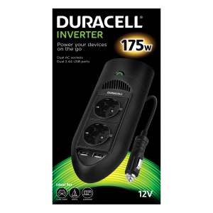Duracell 175W Twin Eu Socket Inverter - GreenFever