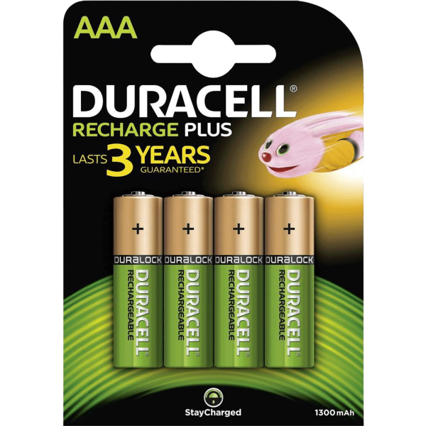 Pilhas Duracell AAA Recarregável – GreenFever