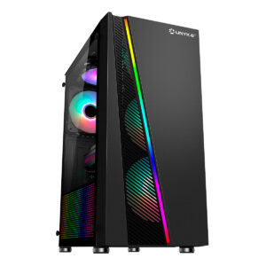 Caixa Gaming Atx Glayze RGB*1  Preta - Image 3
