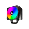 Dissipador Abysm Gaming Aire Snow IV ARGB 4 Pipes Cooler de CPU 120mm Preto