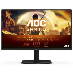 Monitor AOC 25G42E 25" (24.5") Ips FullHD 180Hz 1ms  HDMI DisplayPort