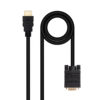 Cabo Conversor Nanocable HDMI Para VGA 1.8M Preto