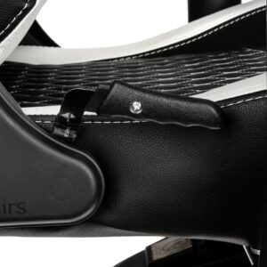 Alternative view of Cadeira noblechairs EPIC Real Leather - Preto / Branco / Ve