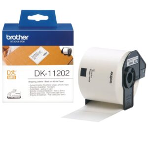 Rolo Etiquetas Original Brother DK11202   62x100 mm  300 Unidades pré Cortadas