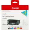 Tinteiro Original Canon PGI72 Pack de 5 Cores  - Preto Mate Azul Magenta Amarelo Vermelho 6402B009