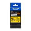 Fita Original Brother TZeS631  Laminada Super Adesiva  Texto Preto em Fundo Amarelo  12mm x 8 metros