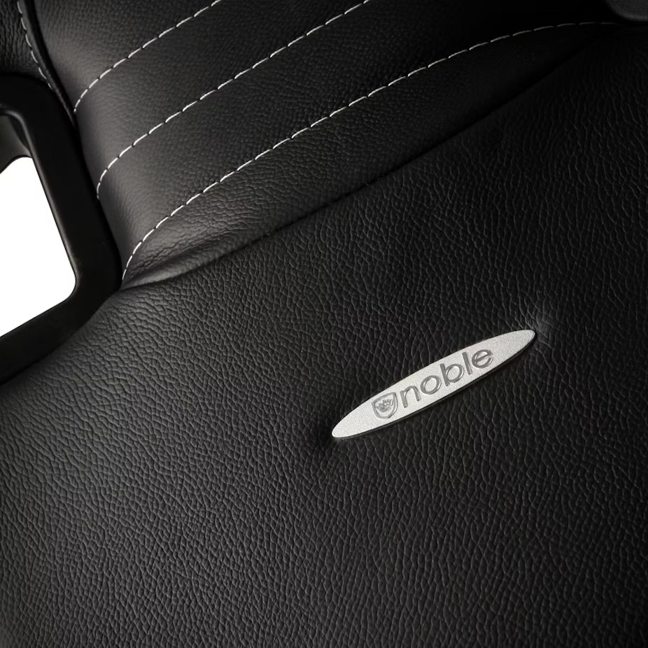 Cadeira noblechairs EPIC Real Leather - Preto / Branco / Ve - Image 16
