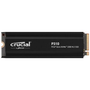 Disco SSD Crucial P310  1 TB - M.2 2280 - PCIe 4.0 x4 (NVMe)  dissipador de calor integrado - Leitura 7100Mb/s Escrita 6000Mb/s