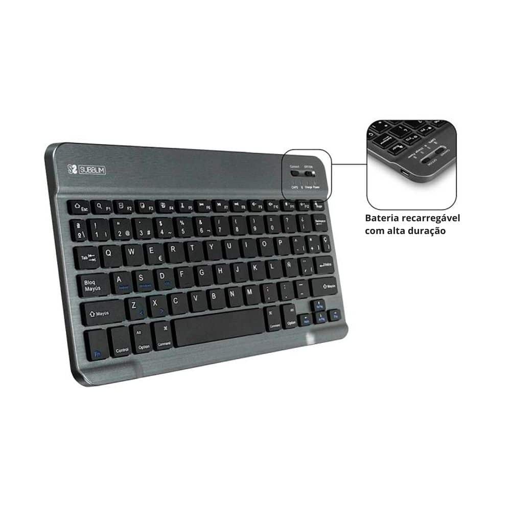 Capa para Tablet SUBBLIM KeyTab Pro c/touchpad Bluetooth Preta ESP - Image 2