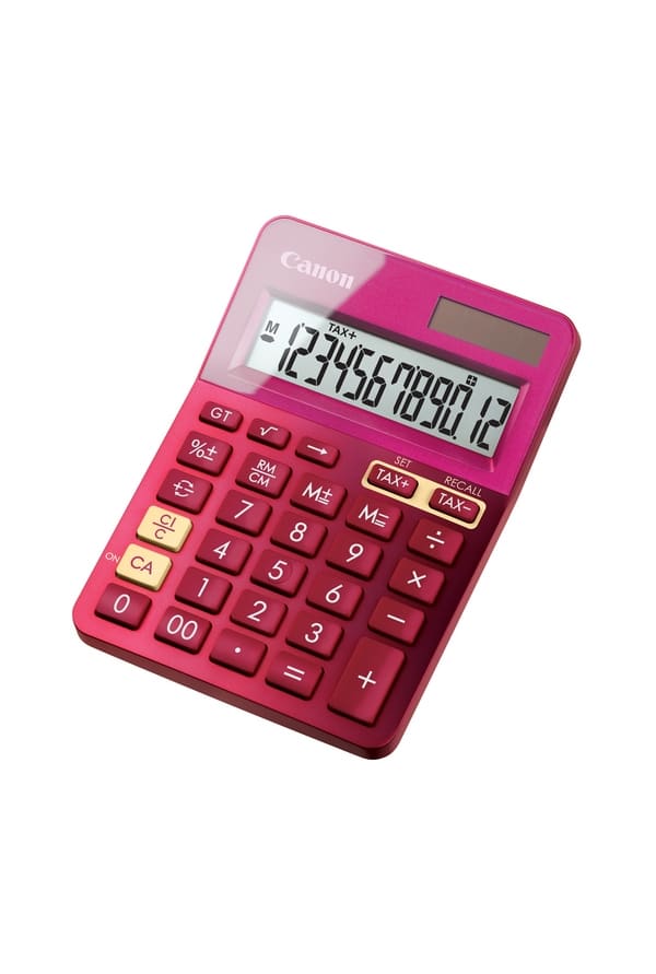 Calculadora Canon LS-123K-MBL EMEA DBL Rosa - Image 3