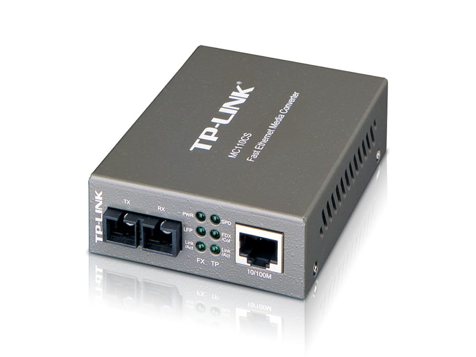 Conversor de mídia TP-Link MC110CS 1 Porta RJ-45 10/100