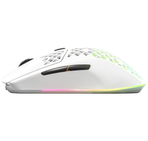 Alternative view of Rato Gaming Steelseries Aerox 3 RGB Wireless/Bluetooth 18000DPI Branco