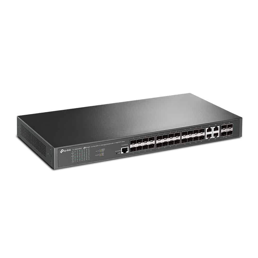 Switch TP-Link JetStream 24 Portas Gigabit L2+ com 4 slots SFP+ de 10GE - Image 2
