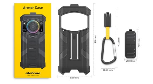 Smartphone Ulefone Armor 21 6.58" Helio G99 4G 8Gb 256Gb 16Mp camara 9600mAh IP68 Preto - Image 3