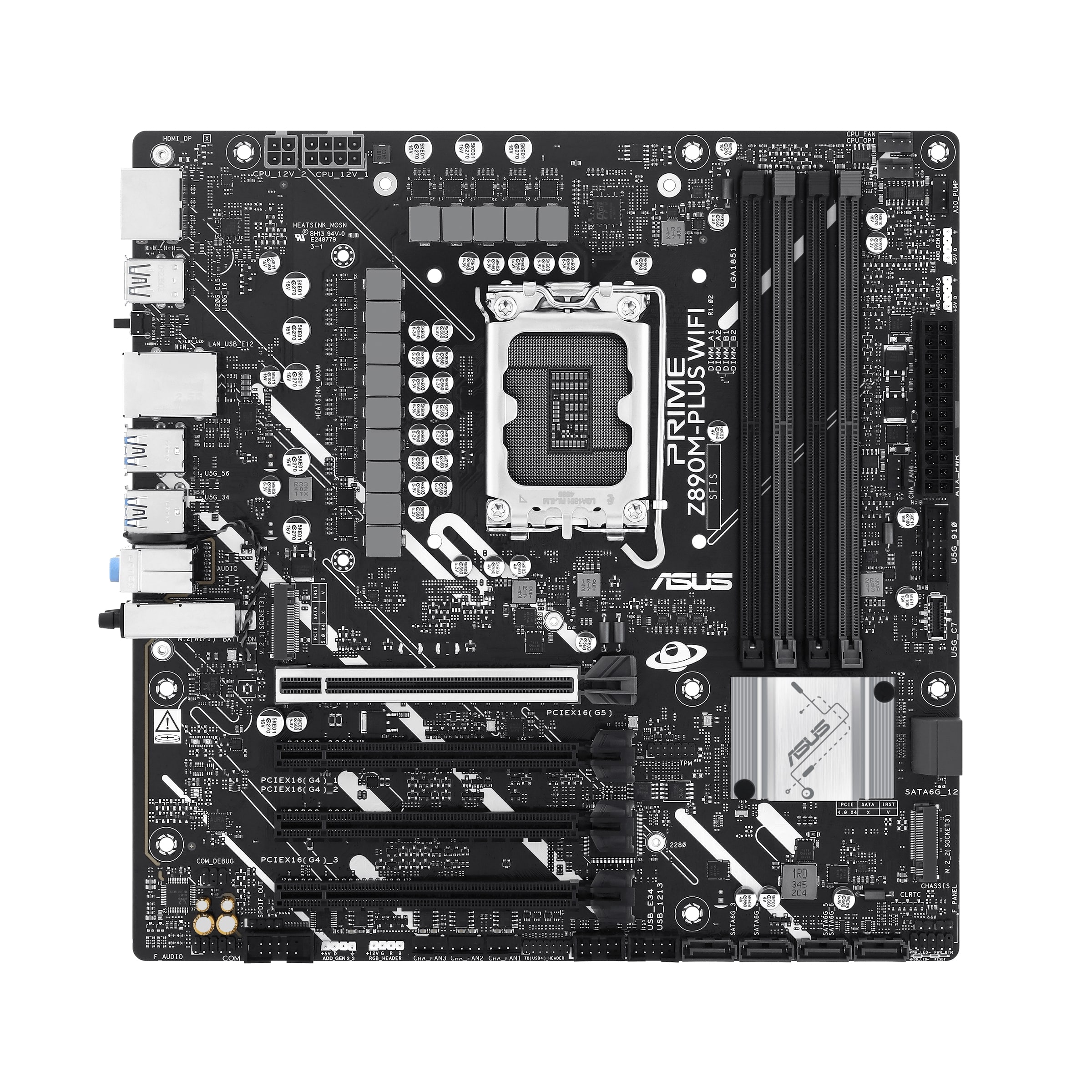 MotherBoard Asus Prime Z890M-PLUS WIFI Socket LGA1851 4xDDR5 Hdmi DP mATX - Image 3
