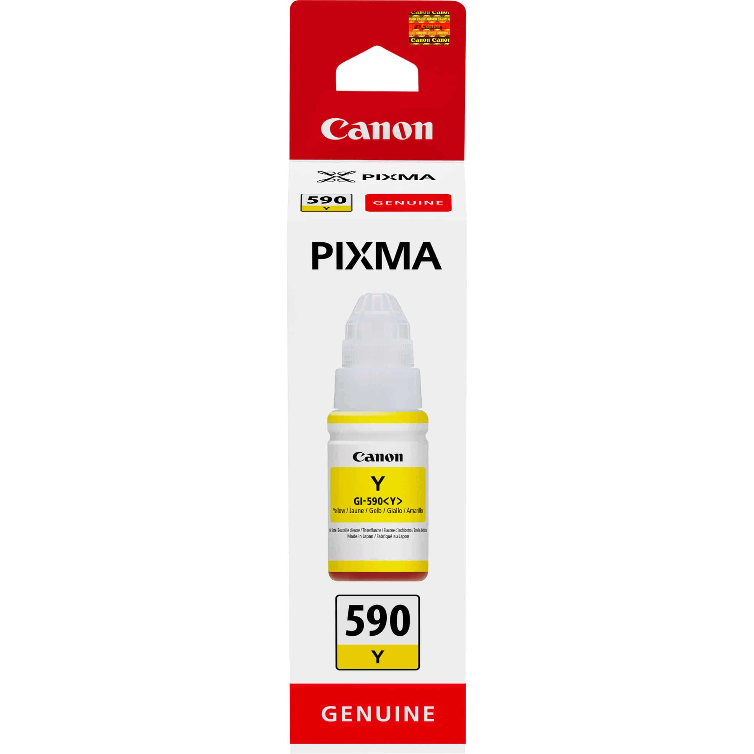 Tinteiro Original Canon GI-590 Amarelo (Garrafa)