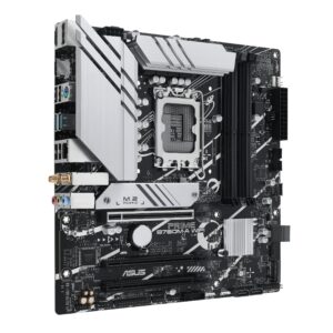 Alternative view of Motherboard Asus Prime B760M-A Wifi Socket 1700 DDR5