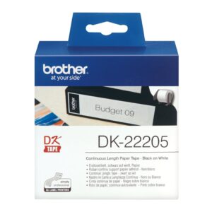 Rolo Etiquetas Original Brother DK22205  62mm x 30.48 metros
