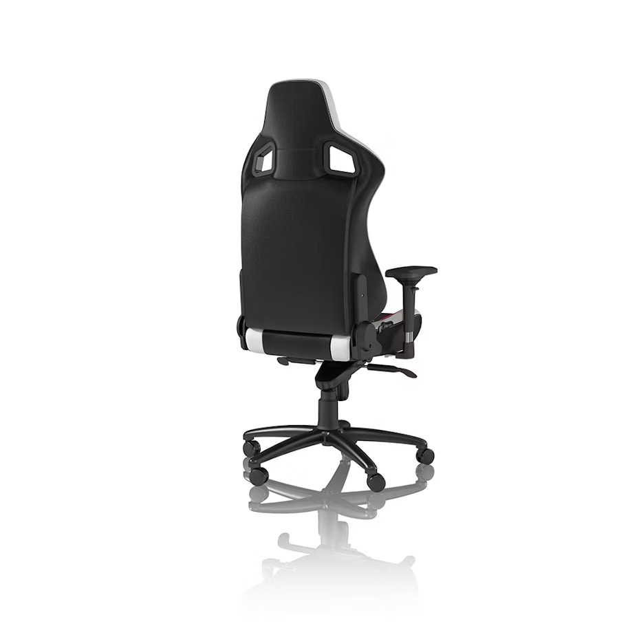 Cadeira noblechairs EPIC Real Leather - Preto / Branco / Ve - Image 10