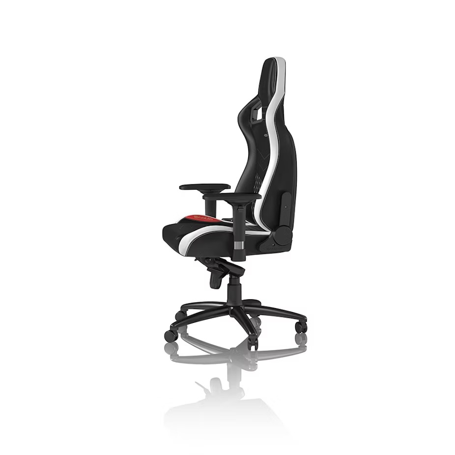 Cadeira noblechairs EPIC Real Leather - Preto / Branco / Ve - Image 9