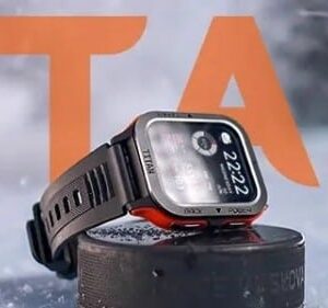 Alternative view of Smartwatch Maxcom FW67 Titan Pro Grafite/Laranja