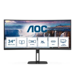 Monitor AOC VA 34" 21:9 WQHD CU34V5C/BK