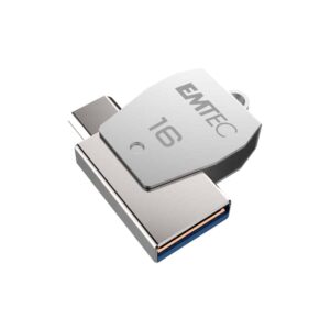 Pen Drive Emtec Dual T250 Usb2.0 + Type-C 16Gb