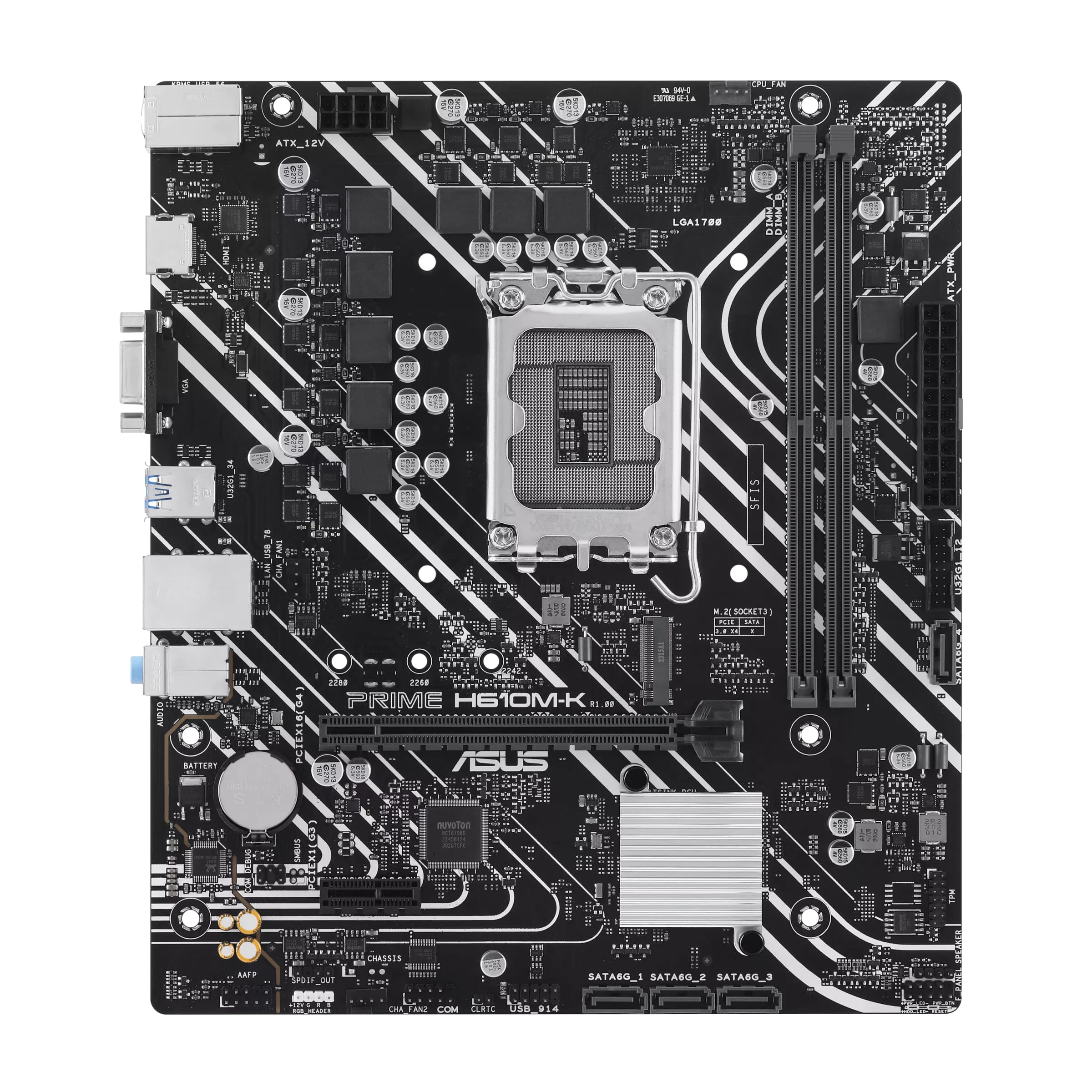 Motherboard Asus Prime H610M-K Socket 1700 DDR5 - Image 2