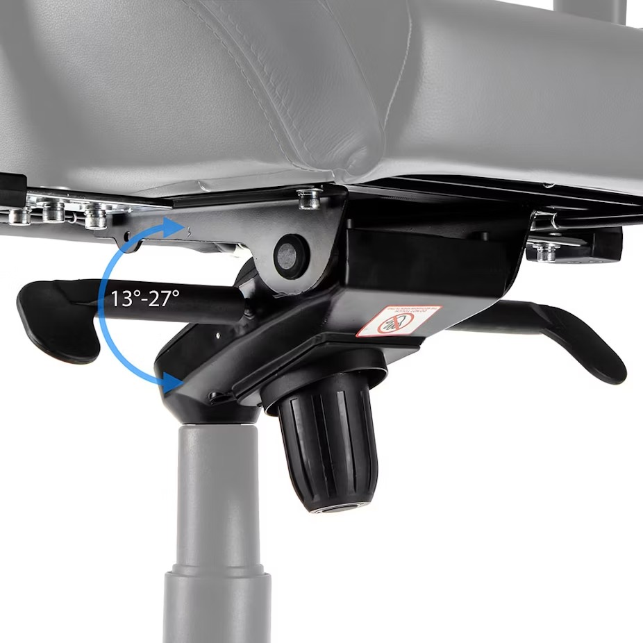 Cadeira noblechairs EPIC Real Leather - Preto / Branco / Ve - Image 5