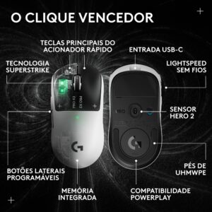 Rato Sem Fios Logitech G PRO X2 SUPERSTRIKE com Recetor USB Logitech LIGHTSPEED - Image 12