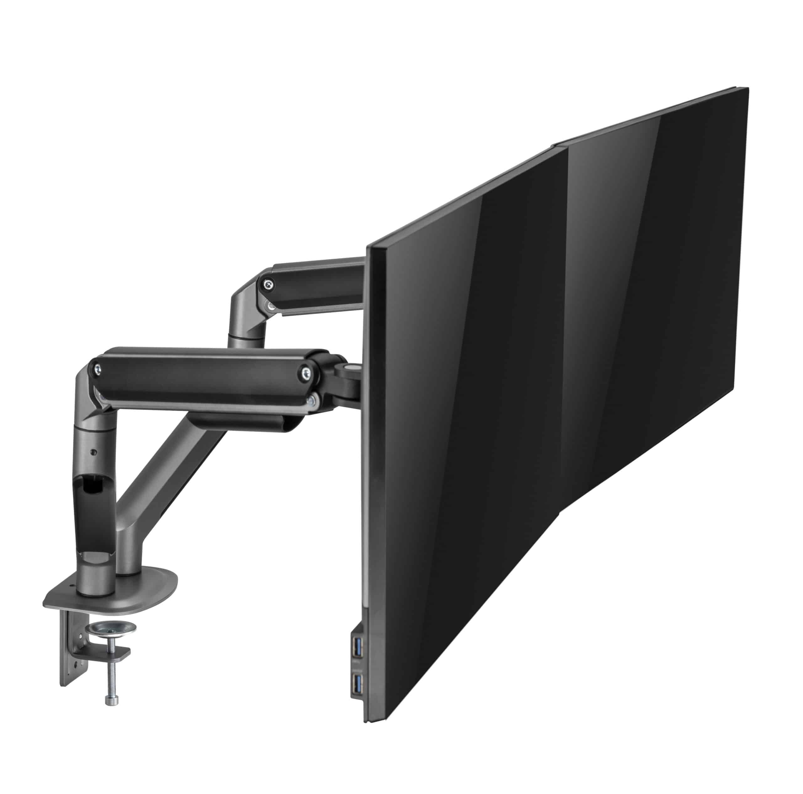 Suporte para 2 Monitores para Secretária 17" a 32" Max 9Kg com Inclinação Full Motion - Image 7