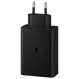 Alternative view of Carregador SAMSUNG Trio 65W USB-C 25W USB-C 15W USB-A Preto