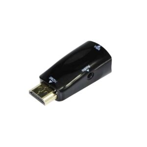 Adaptador Hdmi para Vga Com Som Preto