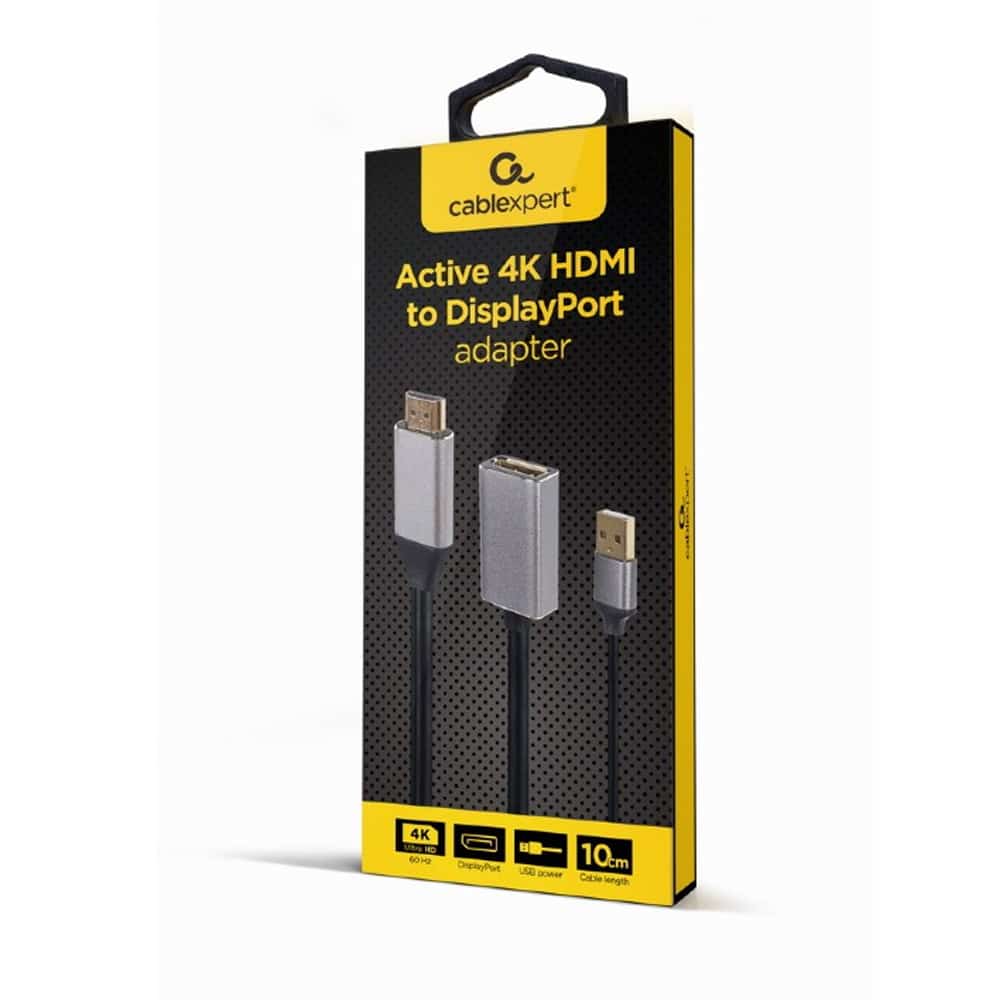 Adaptador Gembird Activo 4K Hdmi Macho para DisplayPort Fêmea Preto - Image 3