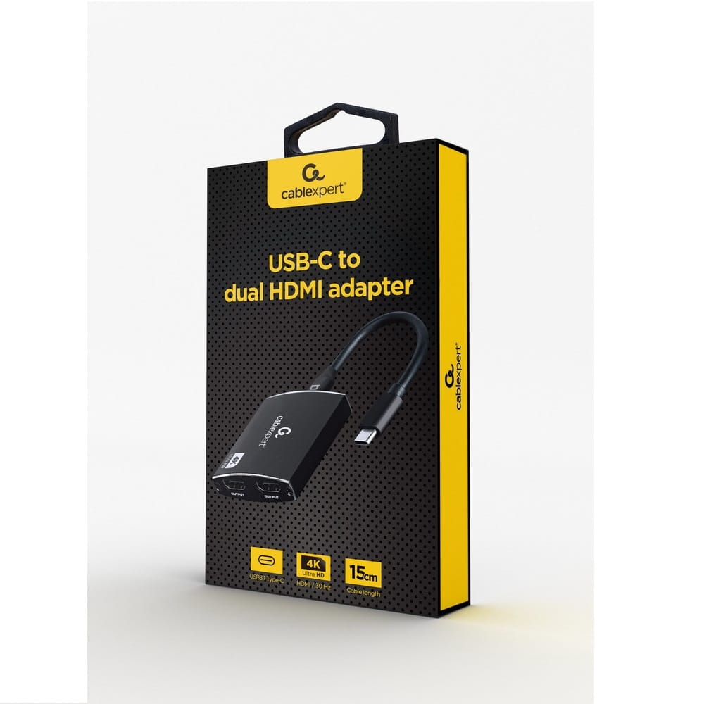 Adaptador Type-C para 2x Hdmi 4K 60Hz 15Cm - Image 2