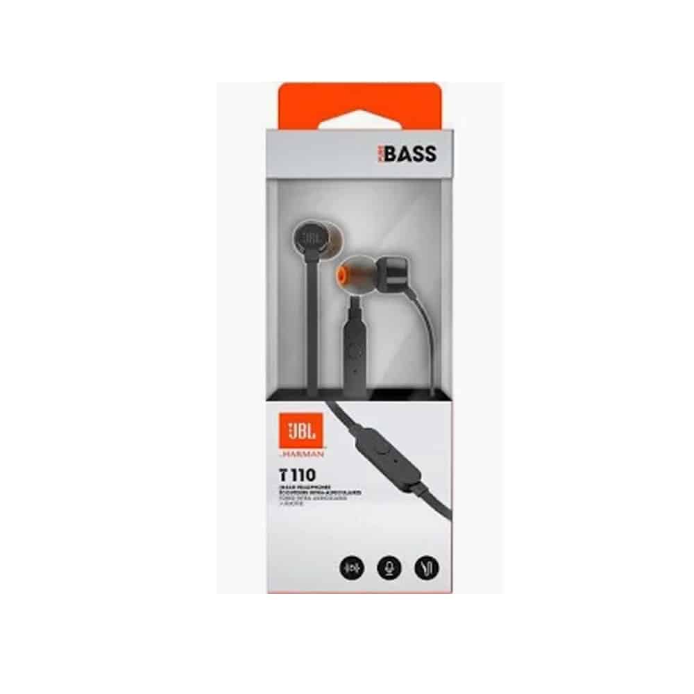 Auriculares JBL 110 com microfone Jack 3.5 Preto - Image 2
