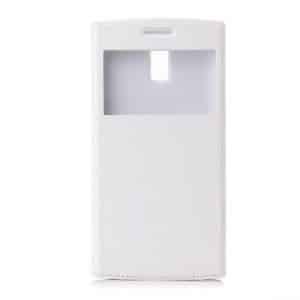 CAPA  PARA DOOGEE DG580 - KISSME FLIP CASE COLAR LEATHER - WH