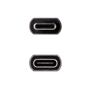 Alternative view of Cabo USB 3.2 Nanocable 10.01.4401 Usb Tipo-C Macho - USB Tipo-C Fêmea 1m Preto