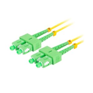 Alternative view of Cabo Fibra Ótica Lanberg Mono SC/APC-SC/Apc Duplex G657A1 Lszh 2 Metros Amarelo
