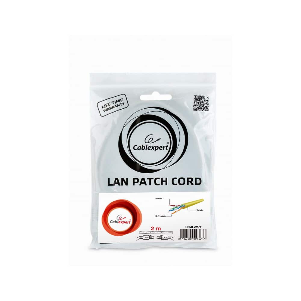 Cabo Rede Cat 6. 2Metros - Amarelo - Image 2