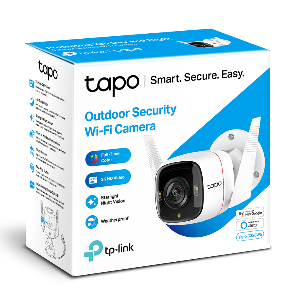 Câmara de Videovigilância TP-Link Tapo C320WS 2K Wi-Fi Exterior IP66 - Image 3