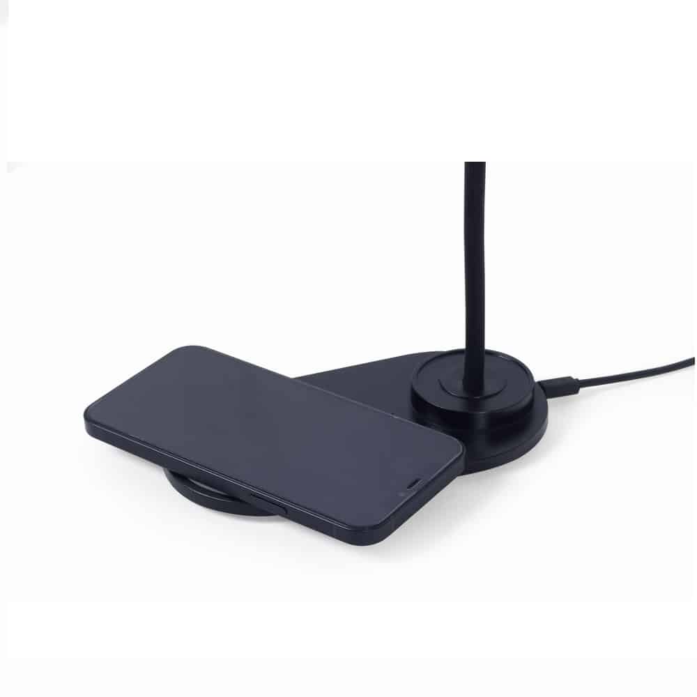 Candeeiro Lâmpada de Mesa Gembird com Carregamento Wireless Preto - Image 2