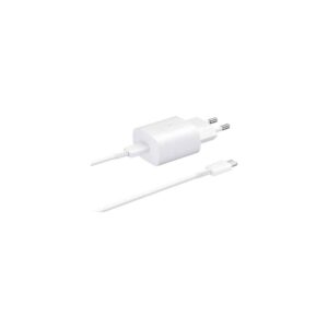 Carregador de Parede Samsung EP-TA800XWEGWW/ 1 USB-C mais  Cable USB-C 25W Branco
