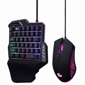 Alternative view of Conjunto Gaming Gembird 2in1 Mini Teclado + Rato RGB ideal para Portáteis