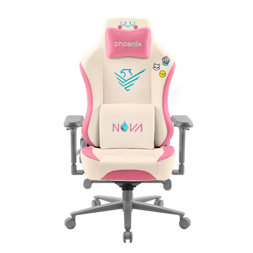 Cadeira Gaming Phoenix Nova Couro Cream Edition Tamanho R