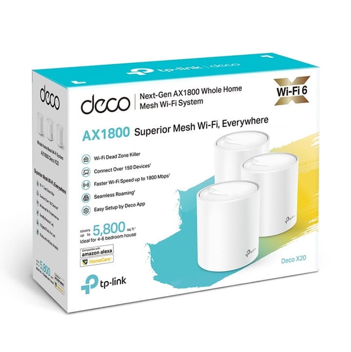 Sistema Mesh TP-Link Deco X20 1800Mbps 2.4GHz 5GHz Pack de 3 - Image 4